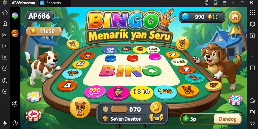 Tampilan gameplay Bingo yang seru dan menantang di AP686.