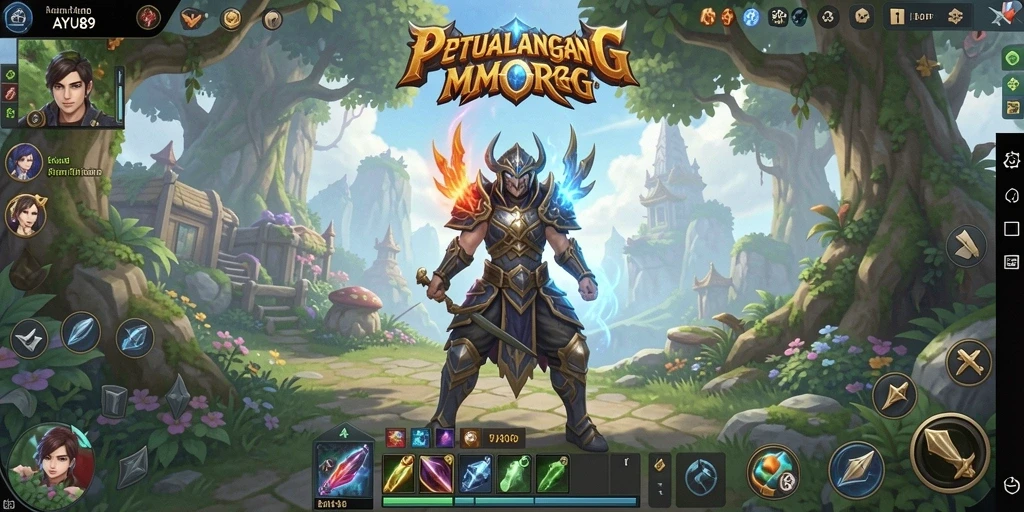 Tampilan gameplay seru di dunia fantasi AYU89.
