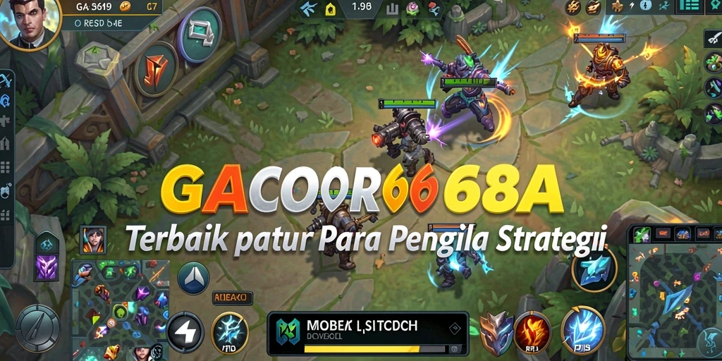 Screenshot GACOR668 menampilkan aksi pertempuran menarik dalam gameplay MOBA.