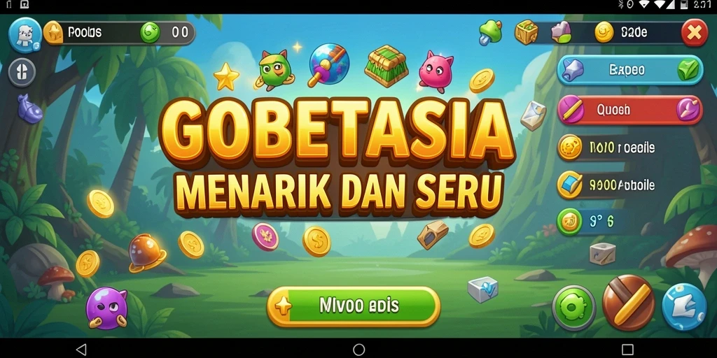 Tampilan gameplay GOBETASIA yang mengasyikkan dan penuh warna.