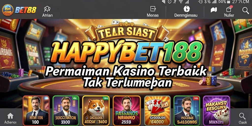 Gameplay menarik di aplikasi HAPPYBET188 dengan berbagai pilihan permainan Kasino.