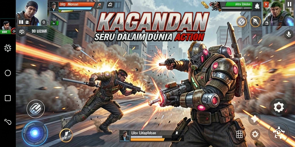 Tangkapan layar gameplay KAGANDAN yang mendebarkan dan penuh aksi.