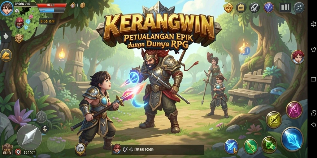 Tangkapan layar memberikan gambaran tentang aksi seru dalam KERANGWIN.