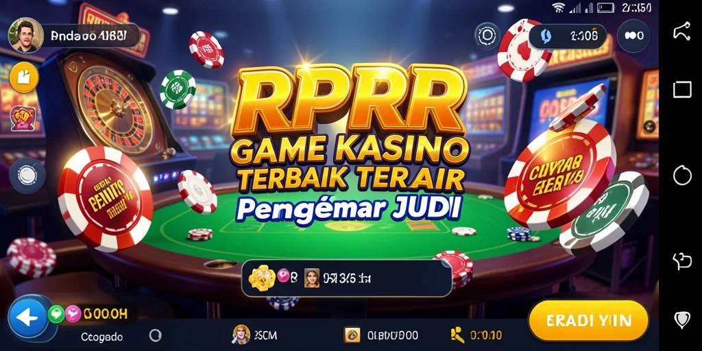 Tampilan menarik dari gameplay Kasino RPRR yang seru dan mendebarkan.