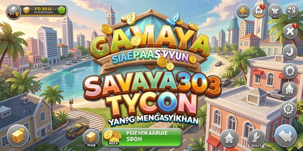 Tampilan gameplay <strong>SAVAYA303</strong> saat mengelola bisnis Tycoon.