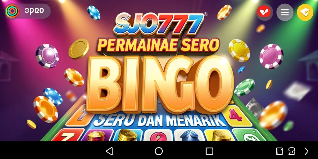 Tampilan gameplay Bingo yang seru dan interaktif di SJO777.