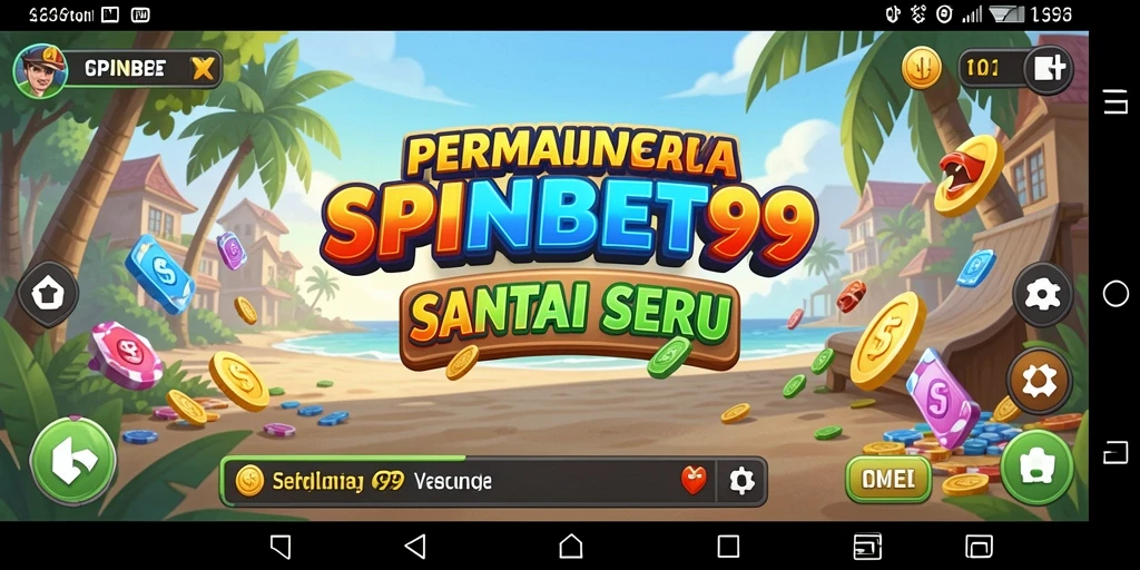 Tampilan gameplay seru di SPINBET99 yang penuh warna.