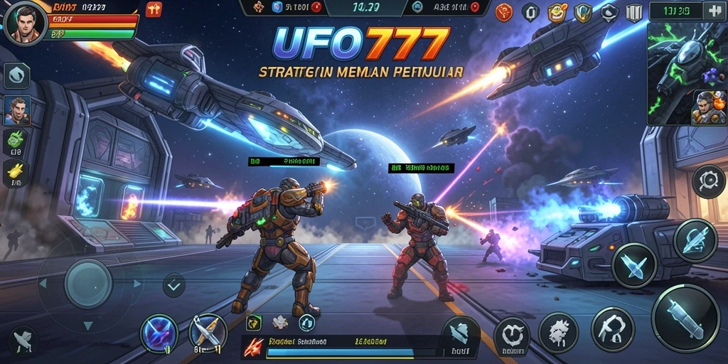 Tampilan gameplay strategi menegangkan di UFO777.