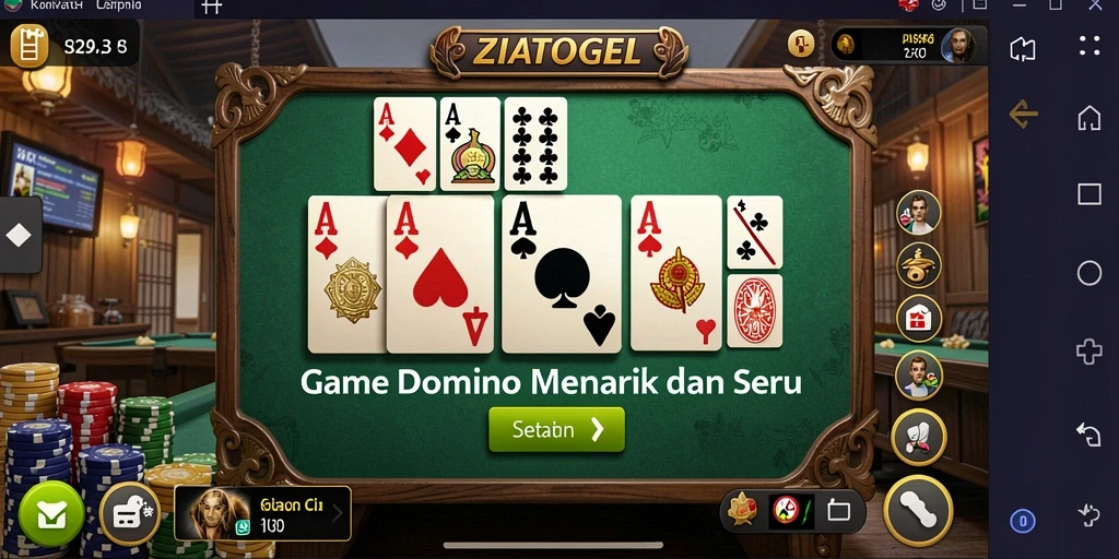 Gameplay seru dari ZIATOGEL dengan pemain yang berkompetisi.